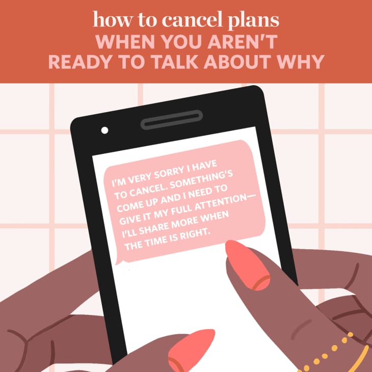 How to Cancel Plans, According to an Etiquette Expert Apartment Therapy